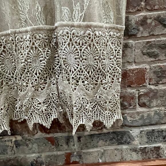 Vintage Y2K Sue Wong Gold Overlay Formal Maxi Dress Size Large - Picture 4 of 6